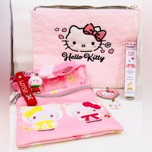 Loungefly Primark Vintage Sanrio 14k GF Hello Kitty Pink 6 Piece Bundle NWT